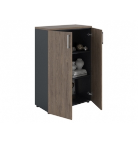 Шкаф NW 1280 закрытый темный орех/антрацит